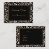 Visitekaartje Lijst Zwart Goud (Voorkant / Achterkant)