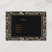 Visitekaartje Lijst Zwart Goud (Achterkant)
