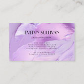 visitekaartje lila lavenderpenseelstreken (Achterkant)