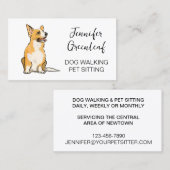 Visitekaartje lopen van honden (Voorkant / Achterkant)