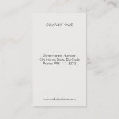 Visitekaartje Loyalty Punch (Achterkant)