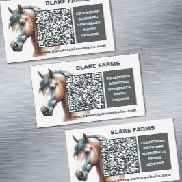 Visitekaartje magneet met QR-code