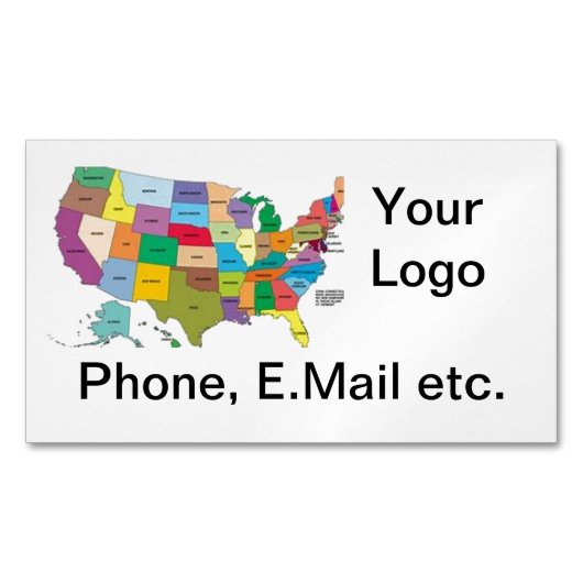 Visitekaartje Magnet Magnetisch Visitekaartje (Voorkant)