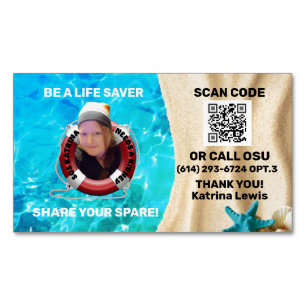 Visitekaartje Magnet Magnetisch Visitekaartje