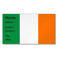 Visitekaartje Magnet met Ierse vlag