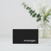Visitekaartje Manager (Staand voorkant)