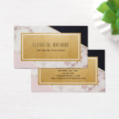 Visitekaartje Marble Color Block Interior Designer (Bureau)