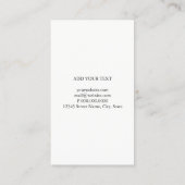 visitekaartje - Marble Gray Silver (Achterkant)