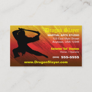 Visitekaartje Martial Arts Studio