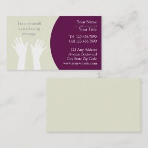 Visitekaartje massage