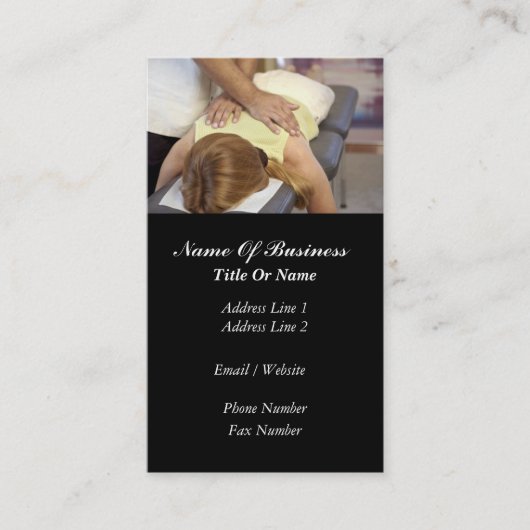 Visitekaartje massage (Voorkant)