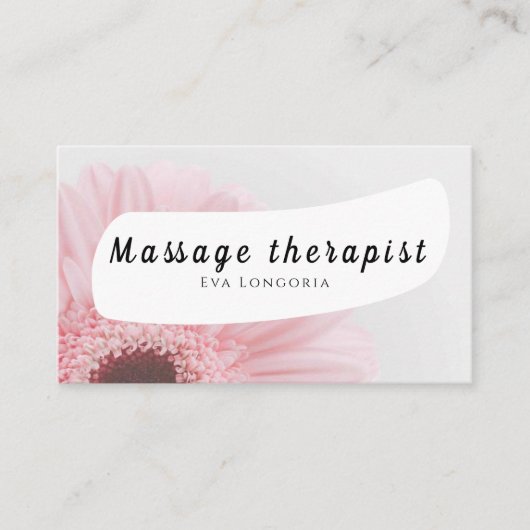 Visitekaartje massagetherapeut (Voorkant)