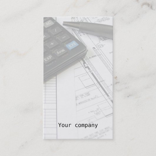 visitekaartje "Mechanische techniek" (Voorkant)