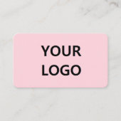 Visitekaartje met aangepaste Logo, kleuren, letter (Voorkant)