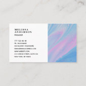 Visitekaartje met achtergrond. (Achterkant)