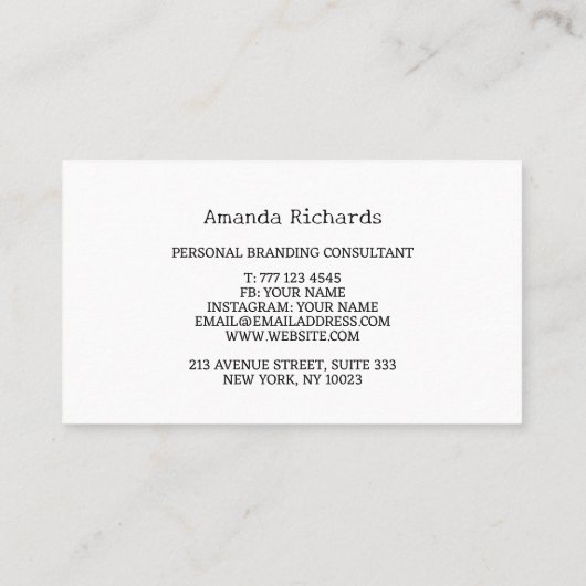 Visitekaartje met achtergrond pastelkleurpatroon (Achterkant)