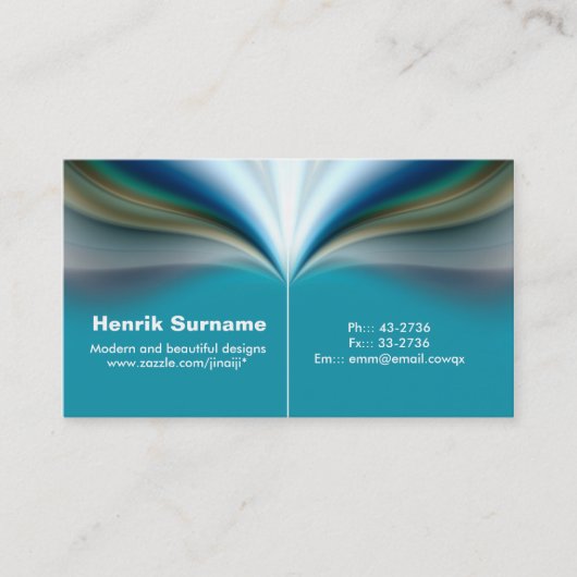 visitekaartje met bedrijfsstijl (Voorkant)