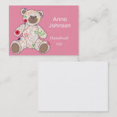 Visitekaartje met beer speelgoed (Voorkant / Achterkant)