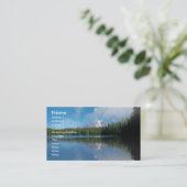 Visitekaartje met bergachtergrond (Staand voorkant)