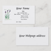 Visitekaartje met blauw oog (Voorkant / Achterkant)