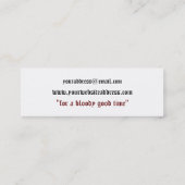 Visitekaartje met bloedplaatjes (Achterkant)