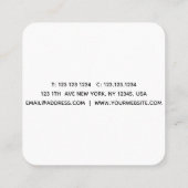 Visitekaartje met bloemen (Achterkant)