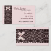 Visitekaartje met Blush Lace (Voorkant / Achterkant)