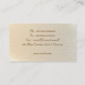  visitekaartje met bruine zwenken (Achterkant)