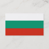 Visitekaartje met Bulgaarse vlag (Achterkant)