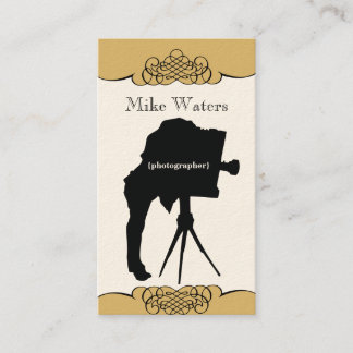 Visitekaartje met camera Premium-papier