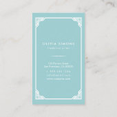 visitekaartje met  celtisch lijst (Achterkant)