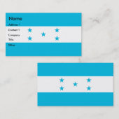 Visitekaartje met de vlag van Honduras (Voorkant / Achterkant)