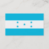 Visitekaartje met de vlag van Honduras (Achterkant)