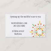 Visitekaartje met dubbele zijde (Achterkant)