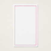 Visitekaartje met gehaakte en met gehaakte handgem (Achterkant)