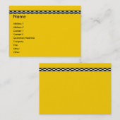 Visitekaartje met gele kab (Voorkant / Achterkant)