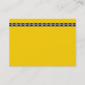 Visitekaartje met gele kab (Achterkant)