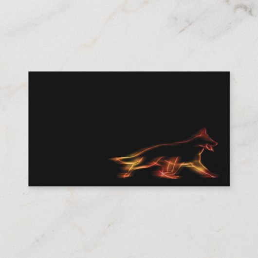 visitekaartje met German Shepherd Dog (Voorkant)