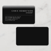 Visitekaartje met grijze harding in de rand (Voorkant / Achterkant)