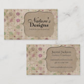 Visitekaartje met het bruine-papierbalkprofiel (Voorkant / Achterkant)