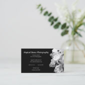 Visitekaartje met het profiel Black and White Lily (Staand voorkant)