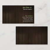 Visitekaartje met houtextuur (Voorkant / Achterkant)