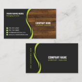 Visitekaartje met houtstijl (Voorkant / Achterkant)