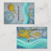 Visitekaartje met inktvis (Voorkant / Achterkant)