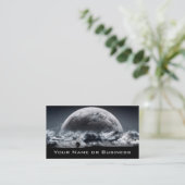 visitekaartje met koele planeten (Staand voorkant)