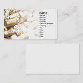 visitekaartje met kurken abstract (Voorkant / Achterkant)