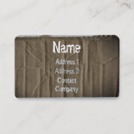 Visitekaartje met laadbord