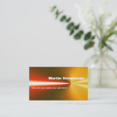 visitekaartje met laserlicht (Staand voorkant)