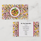 Visitekaartje met leerkrachten in de Apple-schildp (Voorkant / Achterkant)