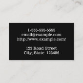 Visitekaartje met lichtbundel Stripes Architect (Achterkant)